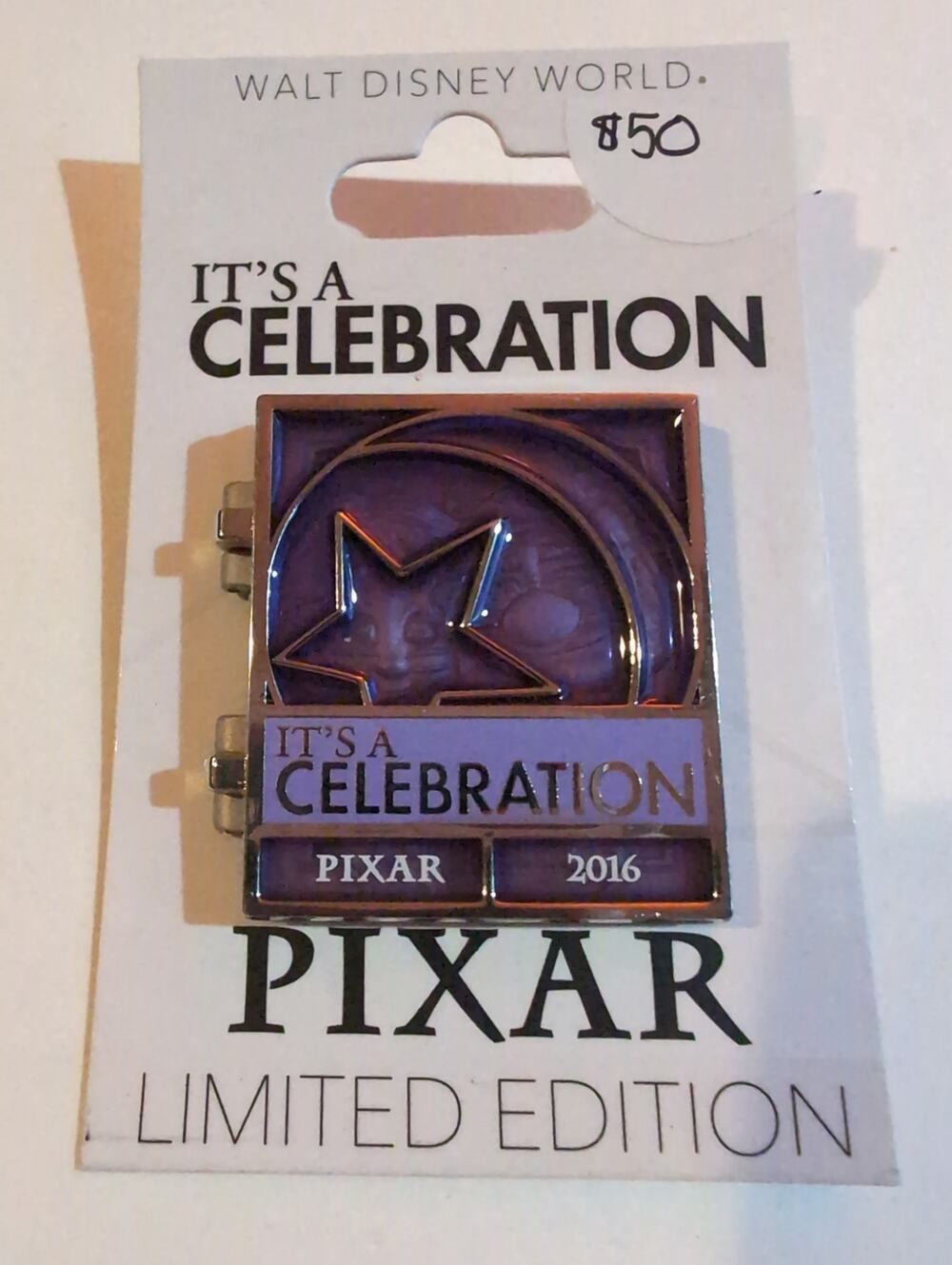 Pixar Party Countdown" with Carl and Ellie from the movie Up LE 750 Disney Pin